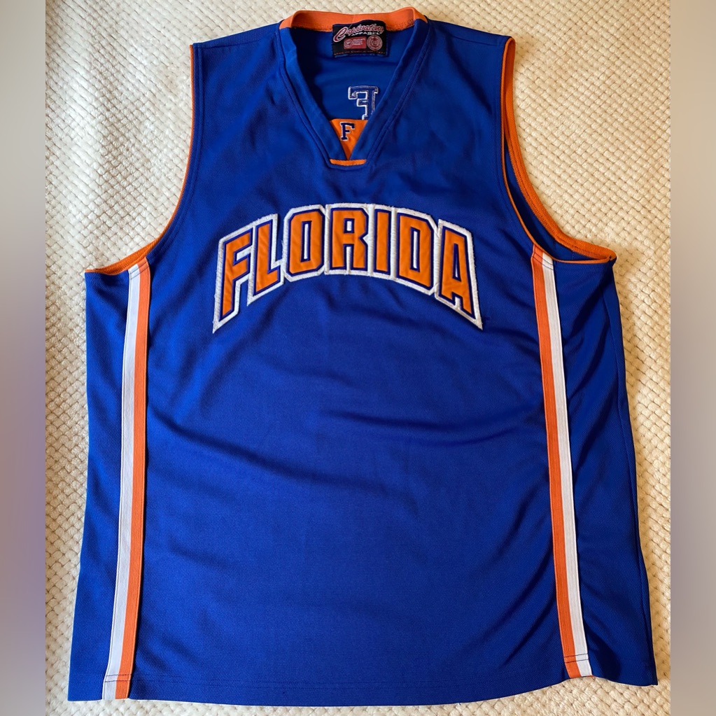 Vintage Florida Gators Basketball Jersey Adult Ncaa Apparel Tournament Men Xl